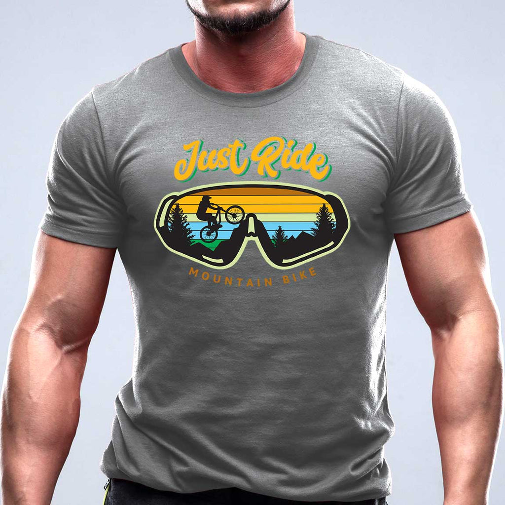MTB Just ride bicicleta - tricou din bumbac