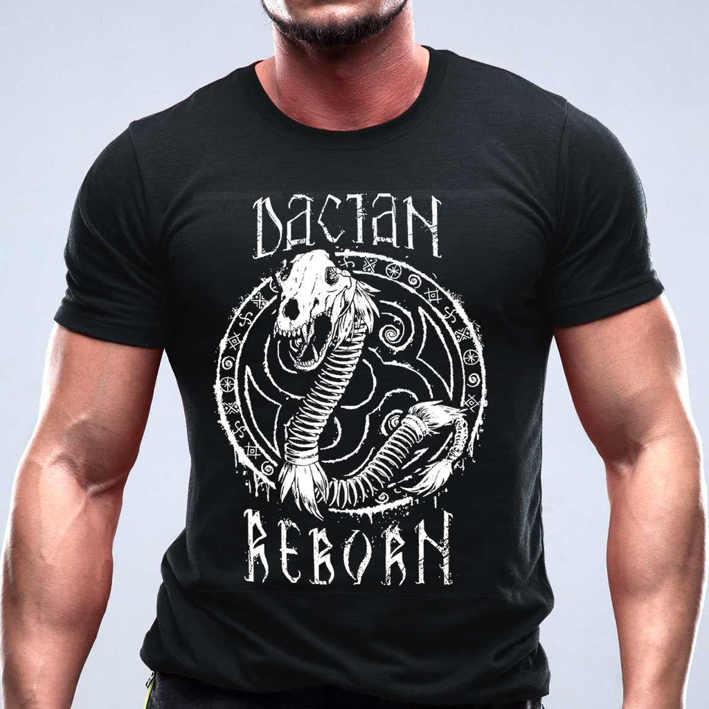Dacian-reborn - tricou cu motive Romania